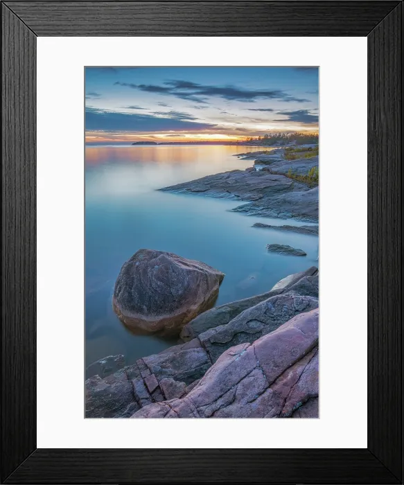 Framed Print : Sunset on Georgian Bay on Lake Huron at Killbear Provincial Park, Ontario, Canada Framed Print : Sunset on Georgian Bay on Lake Huron at Killbear Provincial Park, Ontario, Canada