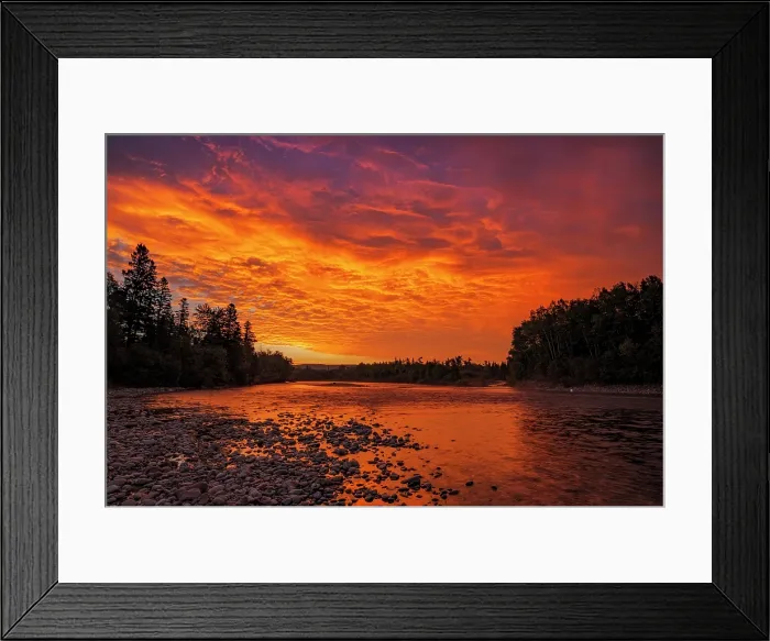 Framed Print : Sunrise on the Agawa River in Lake Superior Provincial Park, Ontario, Canada Framed Print : Sunrise on the Agawa River in Lake Superior Provincial Park, Ontario, Canada