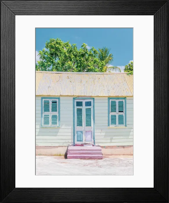 Framed Print : West Indies, Barbados, Christ Church, Oistins, Traditional Bajan House Framed Print : West Indies, Barbados, Christ Church, Oistins, Traditional Bajan House