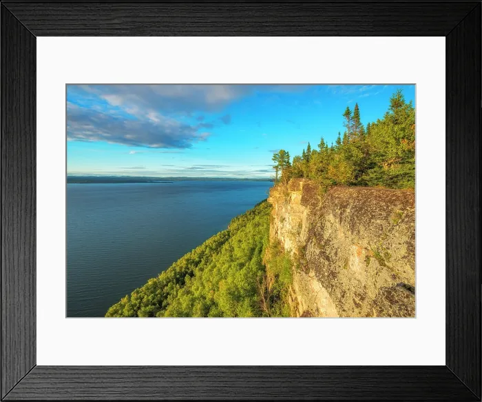 Framed Print : Over-looking Thunder Bay on Lake Superior in Sleep[ing Giant Provincial Park, Ontario, Canada Framed Print : Over-looking Thunder Bay on Lake Superior in Sleep[ing Giant Provincial Park, Ontario, Canada