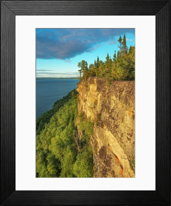 Framed Print : Over-looking Thunder Bay on Lake Superior in Sleep[ing Giant Provincial Park, Ontario, Canada Framed Print : Over-looking Thunder Bay on Lake Superior in Sleep[ing Giant Provincial Park, Ontario, Canada