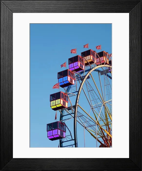 Framed Print : Ferris Wheel at the Christmas market near the Rotes Rathaus, Berlin, Germany