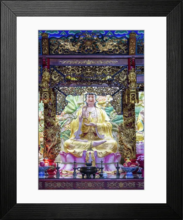 Framed Print : Statue at Chijian Temple of the Celestial Empress, Tianjin, China Framed Print : Statue at Chijian Temple of the Celestial Empress, Tianjin, China