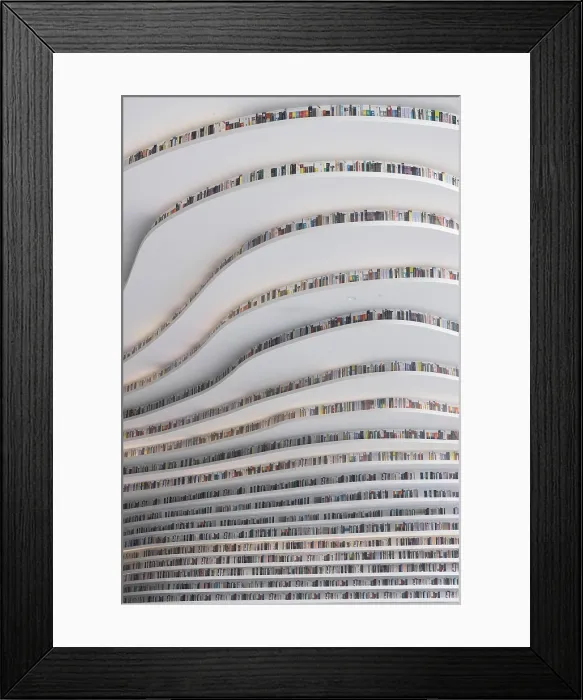 Framed Print : Interior of Binhai Library, Tianjin, China