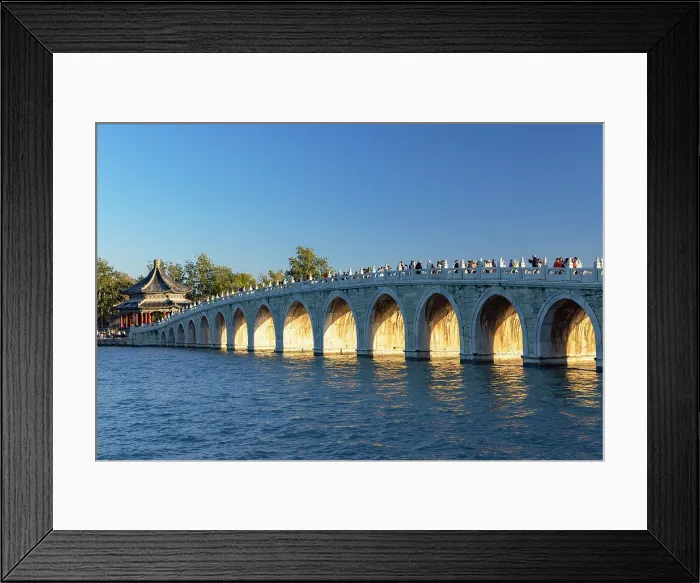 Framed Print : Seventeen Arch Bridge at Summer Palace (UNESCO World Heritage Site), Beijing, China Framed Print : Seventeen Arch Bridge at Summer Palace (UNESCO World Heritage Site), Beijing, China