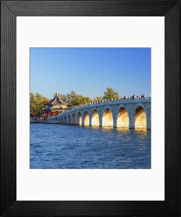 Framed Print : Seventeen Arch Bridge at Summer Palace (UNESCO World Heritage Site), Beijing, China Framed Print : Seventeen Arch Bridge at Summer Palace (UNESCO World Heritage Site), Beijing, China