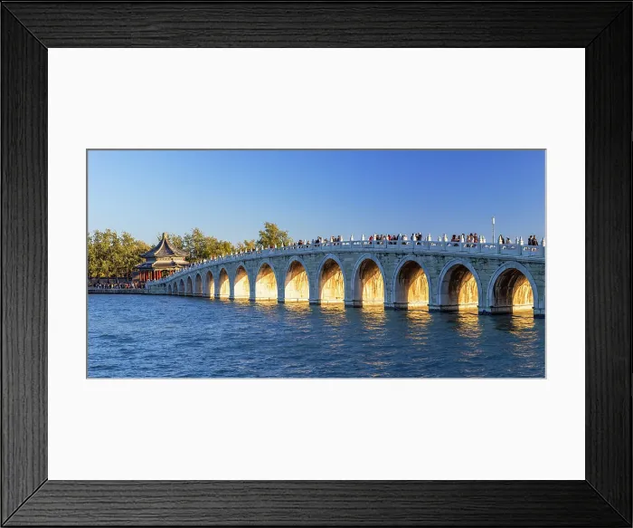 Framed Print : Seventeen Arch Bridge at Summer Palace (UNESCO World Heritage Site), Beijing, China Framed Print : Seventeen Arch Bridge at Summer Palace (UNESCO World Heritage Site), Beijing, China