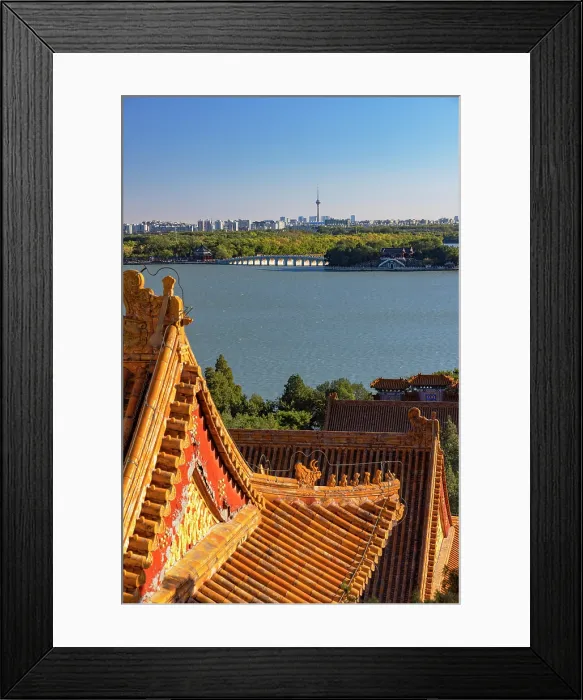 Framed Print : Kunming Lake and Summer Palace (UNESCO World Heritage Site), Beijing, China Framed Print : Kunming Lake and Summer Palace (UNESCO World Heritage Site), Beijing, China