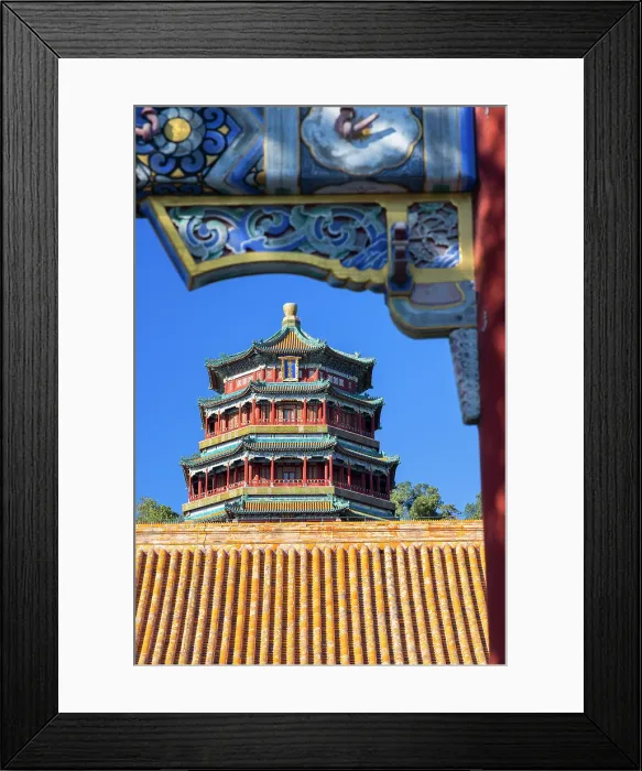 Framed Print : Pagoda at Summer Palace (UNESCO World Heritage Site), Beijing, China Framed Print : Pagoda at Summer Palace (UNESCO World Heritage Site), Beijing, China
