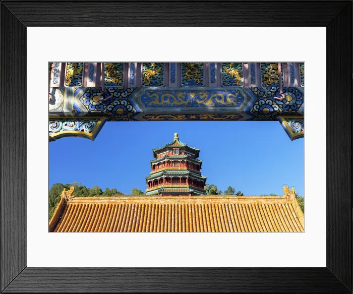 Framed Print : Pagoda at Summer Palace (UNESCO World Heritage Site), Beijing, China Framed Print : Pagoda at Summer Palace (UNESCO World Heritage Site), Beijing, China