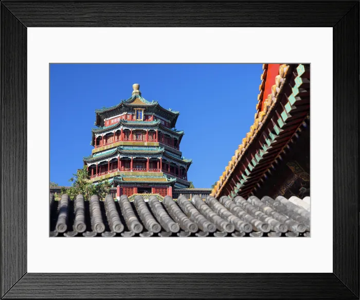 Framed Print : Pagoda at Summer Palace (UNESCO World Heritage Site), Beijing, China