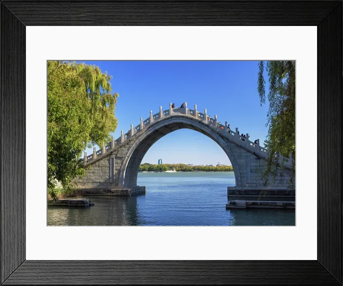 Framed Print : Yudai Bridge at Summer Palace (UNESCO World Heritage Site), Beijing, China Framed Print : Yudai Bridge at Summer Palace (UNESCO World Heritage Site), Beijing, China