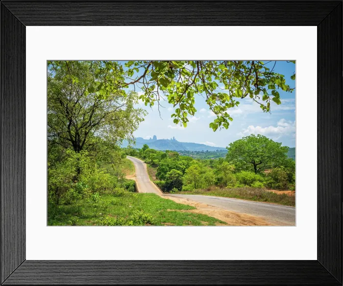 Framed Print : africa, Zimbabwe, Eastern Highlands, Honde Valley. The road through the valley Framed Print : africa, Zimbabwe, Eastern Highlands, Honde Valley. The road through the valley