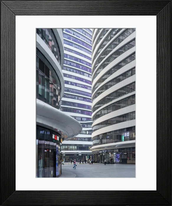 Framed Print : Wangjing SOHO complex, Chaoyang, Beijing, China Framed Print : Wangjing SOHO complex, Chaoyang, Beijing, China