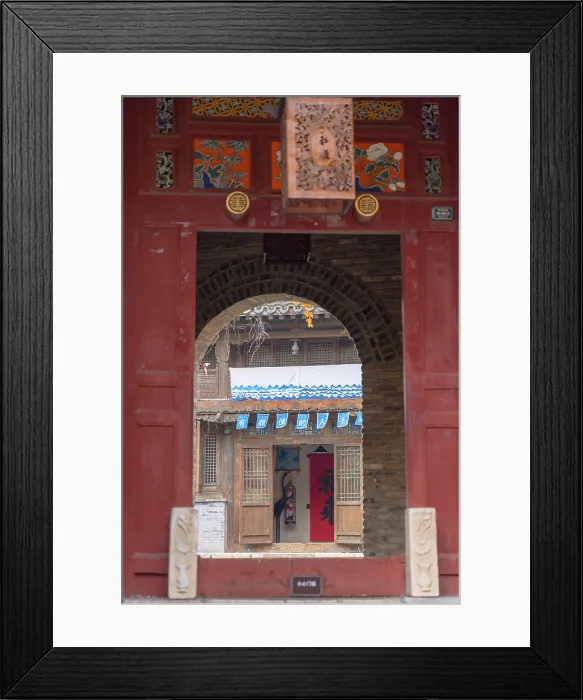 Framed Print : Doorway in Gubei Water Town, Simatai, Beijing, China Framed Print : Doorway in Gubei Water Town, Simatai, Beijing, China