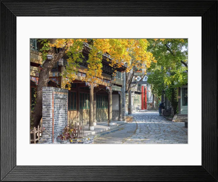 Framed Print : Street in Gubei Water Town, Simatai, Beijing, China Framed Print : Street in Gubei Water Town, Simatai, Beijing, China