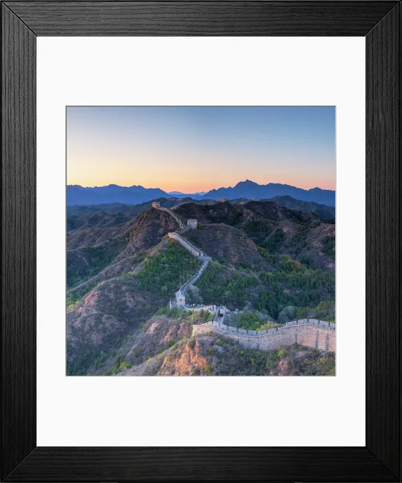 Framed Print : The Great Wall of China at Jinshanling (UNESCO World Heritage Site) at sunset, Hebei Province, China Framed Print : The Great Wall of China at Jinshanling (UNESCO World Heritage Site) at sunset, Hebei Province, China