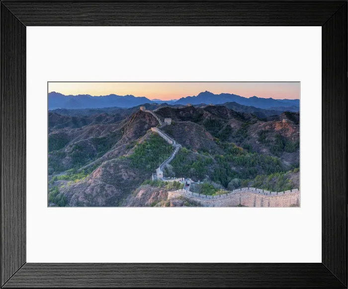 Framed Print : The Great Wall of China at Jinshanling (UNESCO World Heritage Site) at sunset, Hebei Province, China Framed Print : The Great Wall of China at Jinshanling (UNESCO World Heritage Site) at sunset, Hebei Province, China