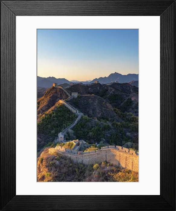 Framed Print : The Great Wall of China at Jinshanling (UNESCO World Heritage Site) at sunset, Hebei Province, China Framed Print : The Great Wall of China at Jinshanling (UNESCO World Heritage Site) at sunset, Hebei Province, China