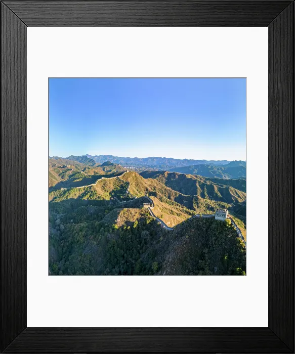 Framed Print : Aerial view of the Great Wall of China at Jinshanling (UNESCO World Heritage Site), Hebei Province, China Framed Print : Aerial view of the Great Wall of China at Jinshanling (UNESCO World Heritage Site), Hebei Province, China