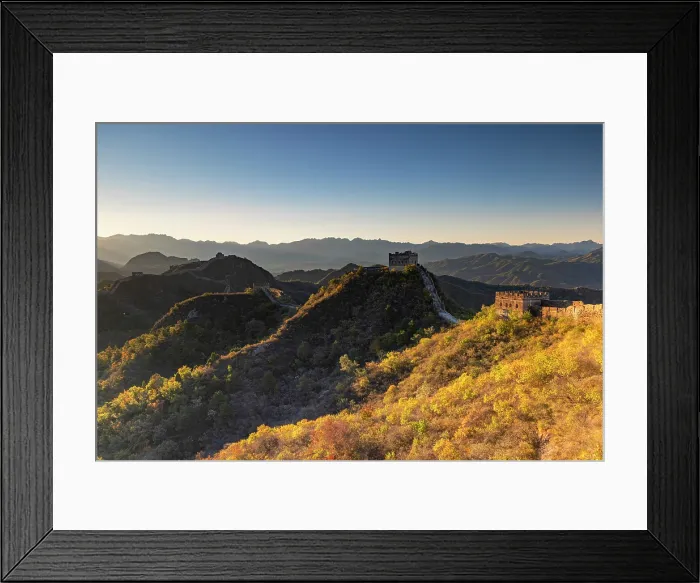 Framed Print : The Great Wall of China at Jinshanling (UNESCO World Heritage Site) at sunrise, Hebei Province, China Framed Print : The Great Wall of China at Jinshanling (UNESCO World Heritage Site) at sunrise, Hebei Province, China