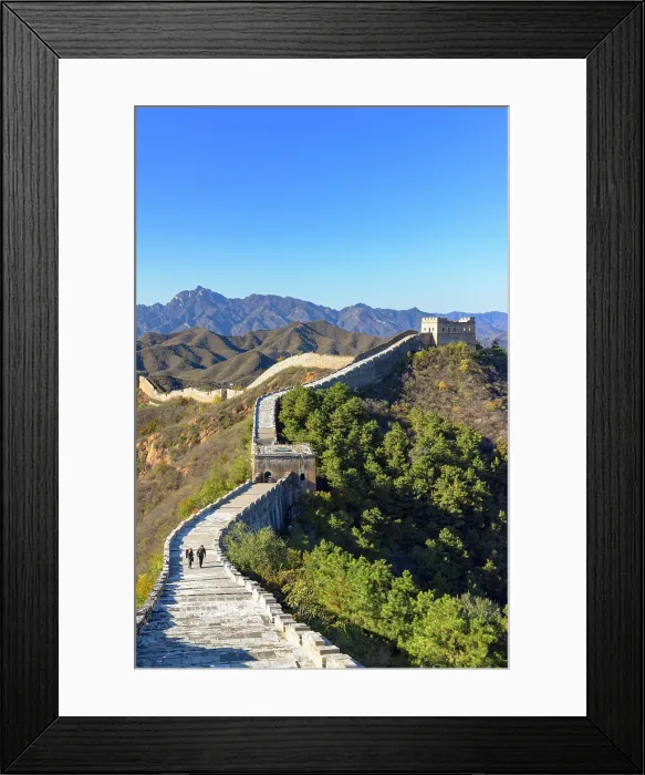 Framed Print : People walking on the Great Wall of China at Jinshanling (UNESCO World Heritage Site), Hebei Province, China Framed Print : People walking on the Great Wall of China at Jinshanling (UNESCO World Heritage Site), Hebei Province, China