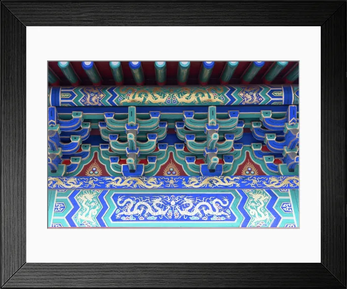 Framed Print : Roof detail at Chijian Huode Zhenjun Temple at Qianhai Lake, Beijing, China Framed Print : Roof detail at Chijian Huode Zhenjun Temple at Qianhai Lake, Beijing, China