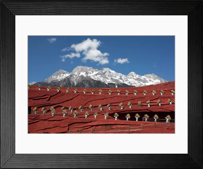 Framed Print : China Zhonghua, Yunnan, Lijiang; Jade Dragon snow mountains, Impressions of Lijiang outdoor show Framed Print : China Zhonghua, Yunnan, Lijiang; Jade Dragon snow mountains, Impressions of Lijiang outdoor show