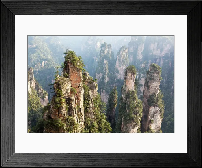 Framed Print : China, Zhonghua, Hunan, Zhangjiajie National Forest Park, The Hallelujah mountains (Avatar mountains) Framed Print : China, Zhonghua, Hunan, Zhangjiajie National Forest Park, The Hallelujah mountains (Avatar mountains)