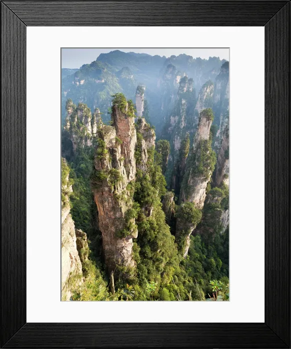 Framed Print : China, Zhonghua, Hunan, Zhangjiajie National Forest Park, The Hallelujah mountains (Avatar mountains) Framed Print : China, Zhonghua, Hunan, Zhangjiajie National Forest Park, The Hallelujah mountains (Avatar mountains)