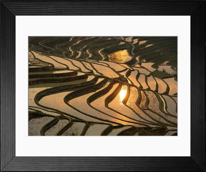 Framed Print : China, Zhonghua, Yunnan, Yuanyang, Hani rice terraces Framed Print : China, Zhonghua, Yunnan, Yuanyang, Hani rice terraces