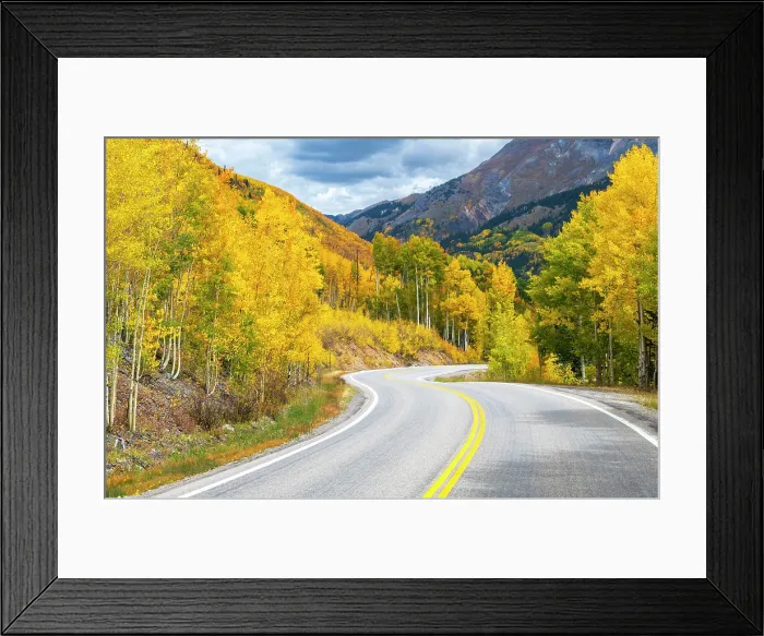 Framed Print : USA, Colorado, Million Dollar Highway between Silverton and Durango Framed Print : USA, Colorado, Million Dollar Highway between Silverton and Durango