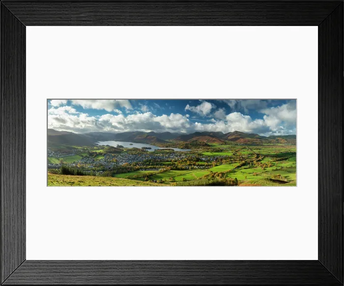 Framed Print : View over Keswick, Lake District National Park, Cumbria, England Framed Print : View over Keswick, Lake District National Park, Cumbria, England