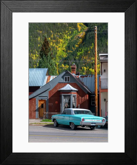 Framed Print : USA, Colorado, Silverton, Ford Galaxie 500 Framed Print : USA, Colorado, Silverton, Ford Galaxie 500