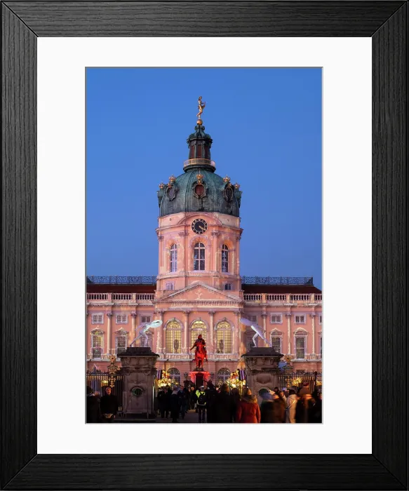 Framed Print : Christmas Market, Charlottenburg Palace, Berlin, Germany