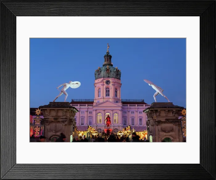 Framed Print : Christmas Market, Charlottenburg Palace, Berlin, Germany