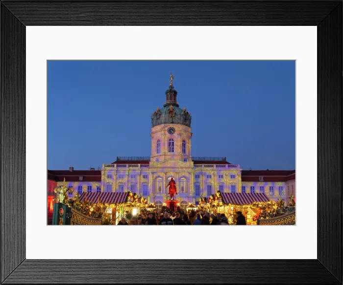 Framed Print : Christmas Market, Charlottenburg Palace, Berlin, Germany Framed Print : Christmas Market, Charlottenburg Palace, Berlin, Germany