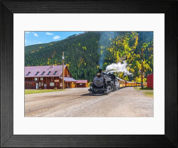 Framed Print : USA, Colorado, Silverton, Durango and Silverton Narrow Gauge Railroad Framed Print : USA, Colorado, Silverton, Durango and Silverton Narrow Gauge Railroad