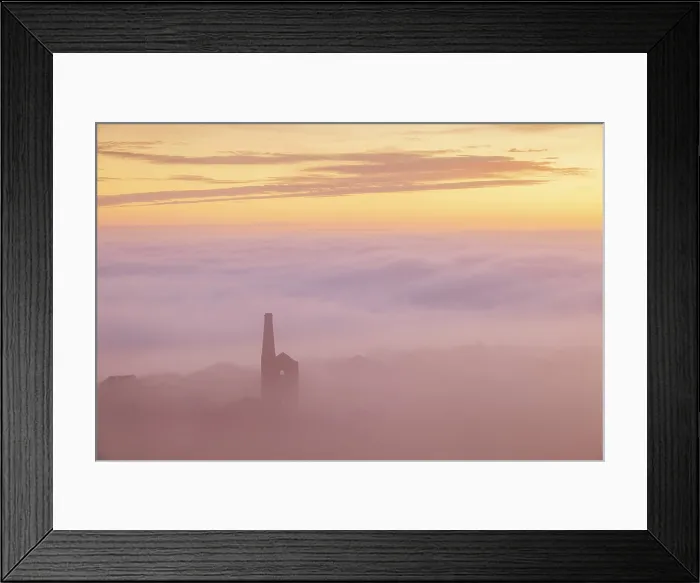 Framed Print : Cornish tin mine engine house on a dreamy, misty morning at sunrise, Minions, Bodmin Moor, Cornwall, England. Autumn (September) 2025 Framed Print : Cornish tin mine engine house on a dreamy, misty morning at sunrise, Minions, Bodmin Moor, Cornwall, England. Autumn (September) 2025
