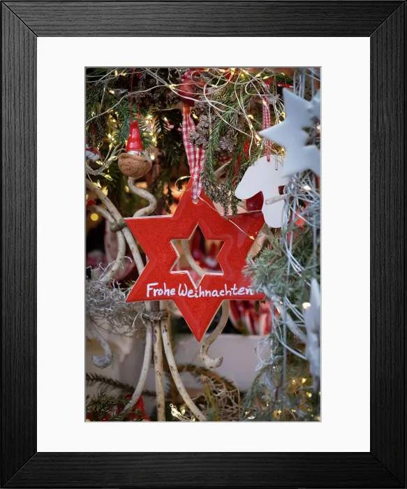 Framed Print : Decorations for sale at a Christmas Market, Berlin, Germany Framed Print : Decorations for sale at a Christmas Market, Berlin, Germany