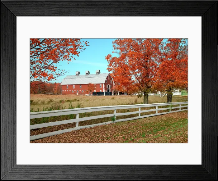 Framed Print : USA, New England, New Hampshire, Sullivan County, Croydon, farm Framed Print : USA, New England, New Hampshire, Sullivan County, Croydon, farm