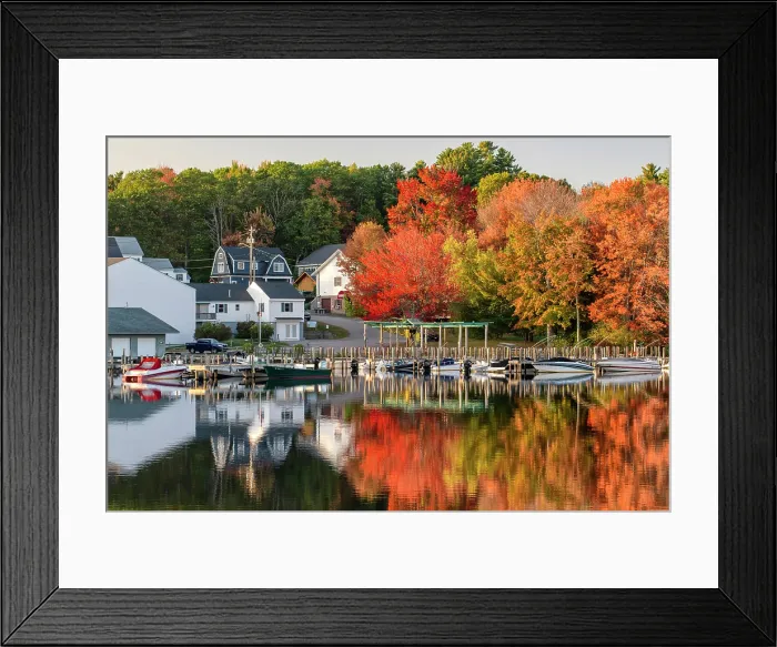 Framed Print : USA, New England, New Hampshire, Carroll County, Lake Winnipesaukee, Wolfeboro