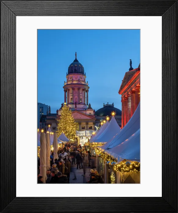 Framed Print : Christmas Market & the Deutscher Dom, Gendarmenmarkt, Berlin, Germany Framed Print : Christmas Market & the Deutscher Dom, Gendarmenmarkt, Berlin, Germany