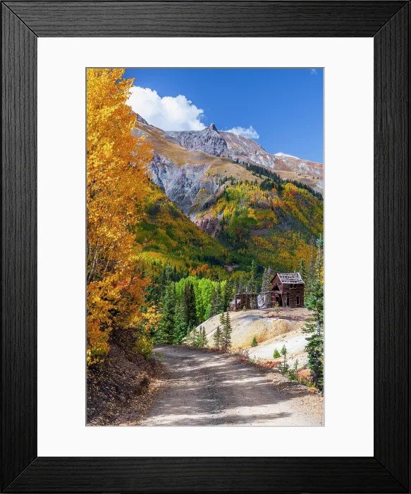 Framed Print : USA, Colorado, Million Dollar Highway, Guston, Yankee Girl Mine