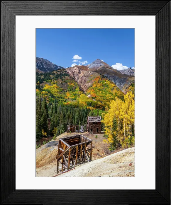 Framed Print : USA, Colorado, Million Dollar Highway, Guston, Yankee Girl Mine