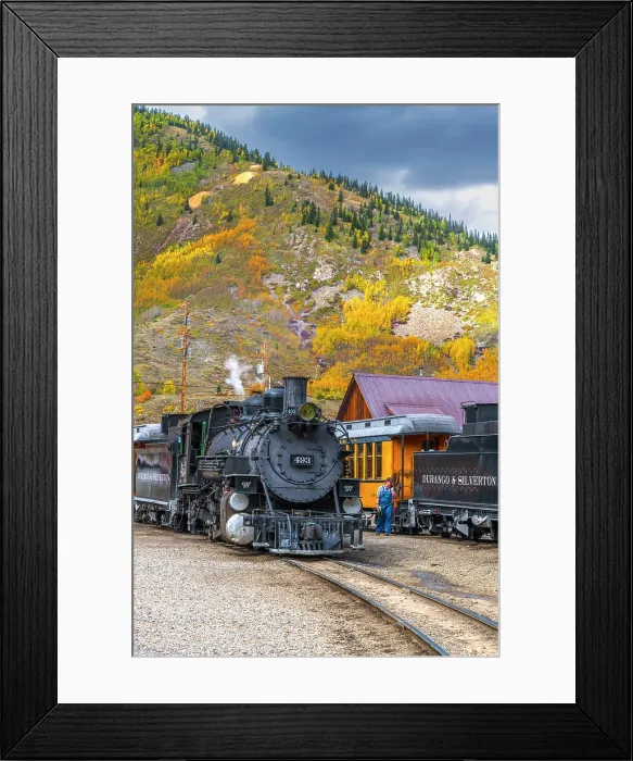 Framed Print : USA, Colorado, Silverton, Durango and Silverton Narrow Gauge Railroad Framed Print : USA, Colorado, Silverton, Durango and Silverton Narrow Gauge Railroad