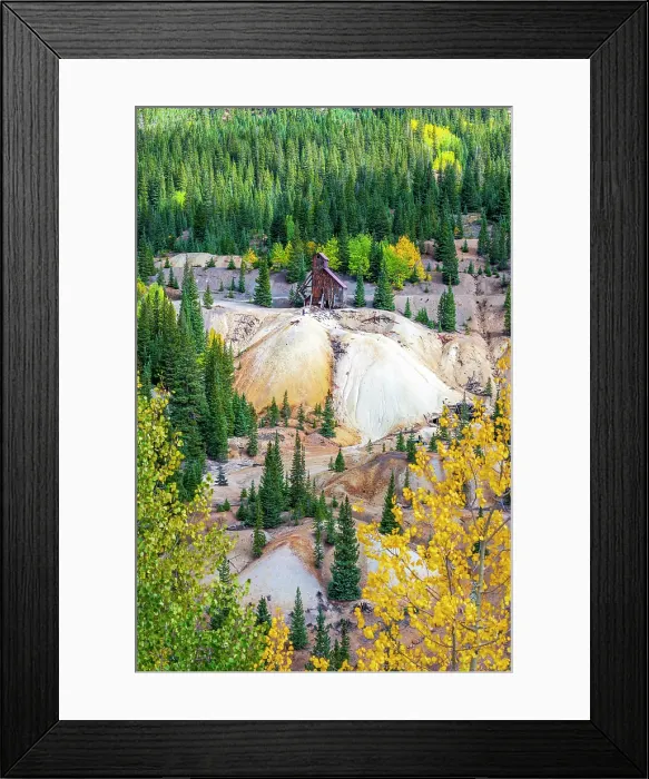 Framed Print : USA, Colorado, Million Dollar Highway, Guston, Yankee Girl Mine, Hoist House Framed Print : USA, Colorado, Million Dollar Highway, Guston, Yankee Girl Mine, Hoist House