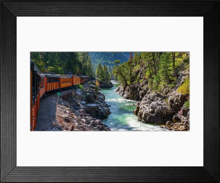 Framed Print : USA, Colorado, Animas Canyon, Animas River, Durango and Silverton Narrow Gauge Railroad Framed Print : USA, Colorado, Animas Canyon, Animas River, Durango and Silverton Narrow Gauge Railroad