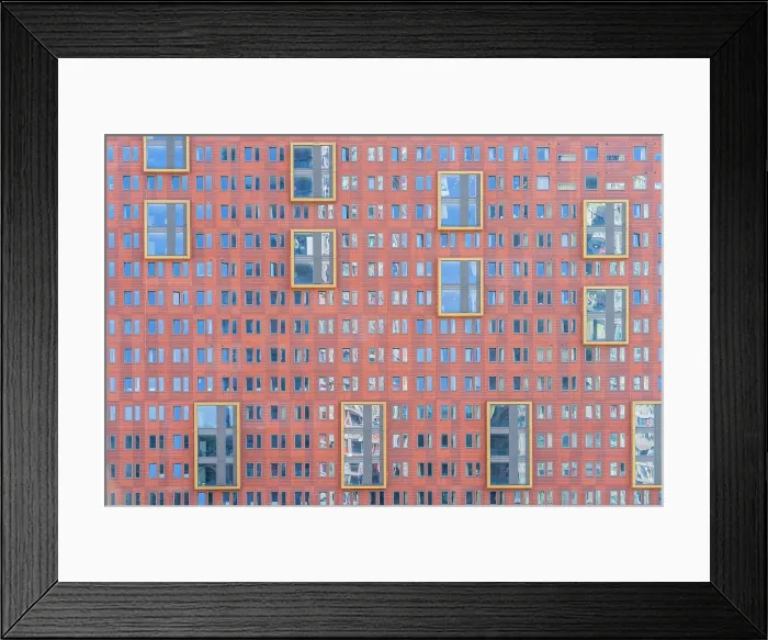 Framed Print : Colourful windows, Stratford, London, England Framed Print : Colourful windows, Stratford, London, England