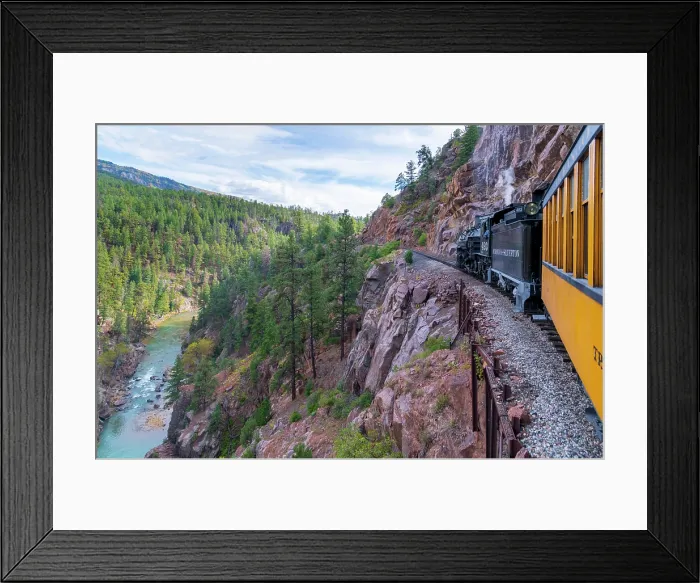 Framed Print : USA, Colorado, Animas Canyon, Animas River, Durango and Silverton Narrow Gauge Railroad Framed Print : USA, Colorado, Animas Canyon, Animas River, Durango and Silverton Narrow Gauge Railroad